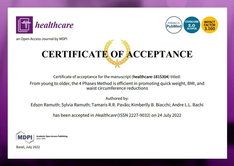 Certificado de Autenticidade do Método 4 fases